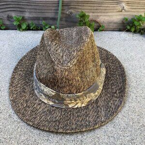 DORFMAN PACIFIC CO DPC Panama Hat Men's L/XL 100% Paper Woven Fedora Cap​